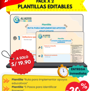 Pack de plantillas editables para identificar barreras y planificar apoyos educativos inclusivos