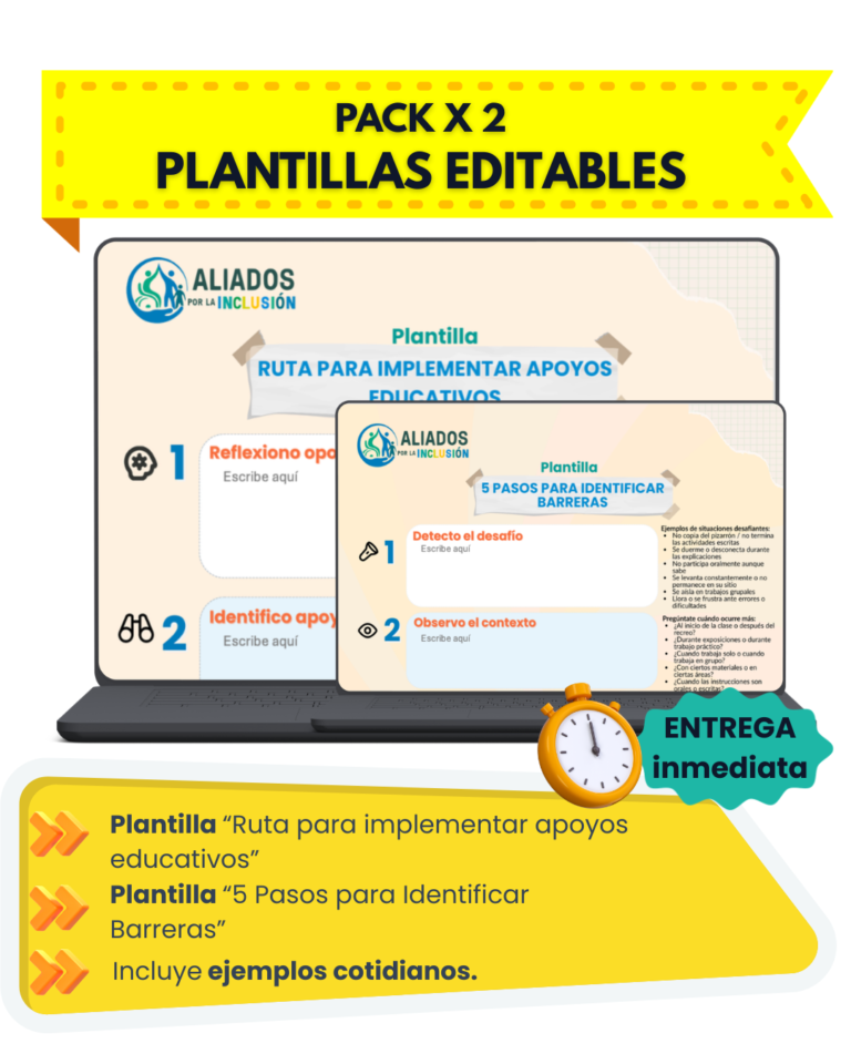 Pack de 2 plantillas editables en PowerPoint incluidas en el kit